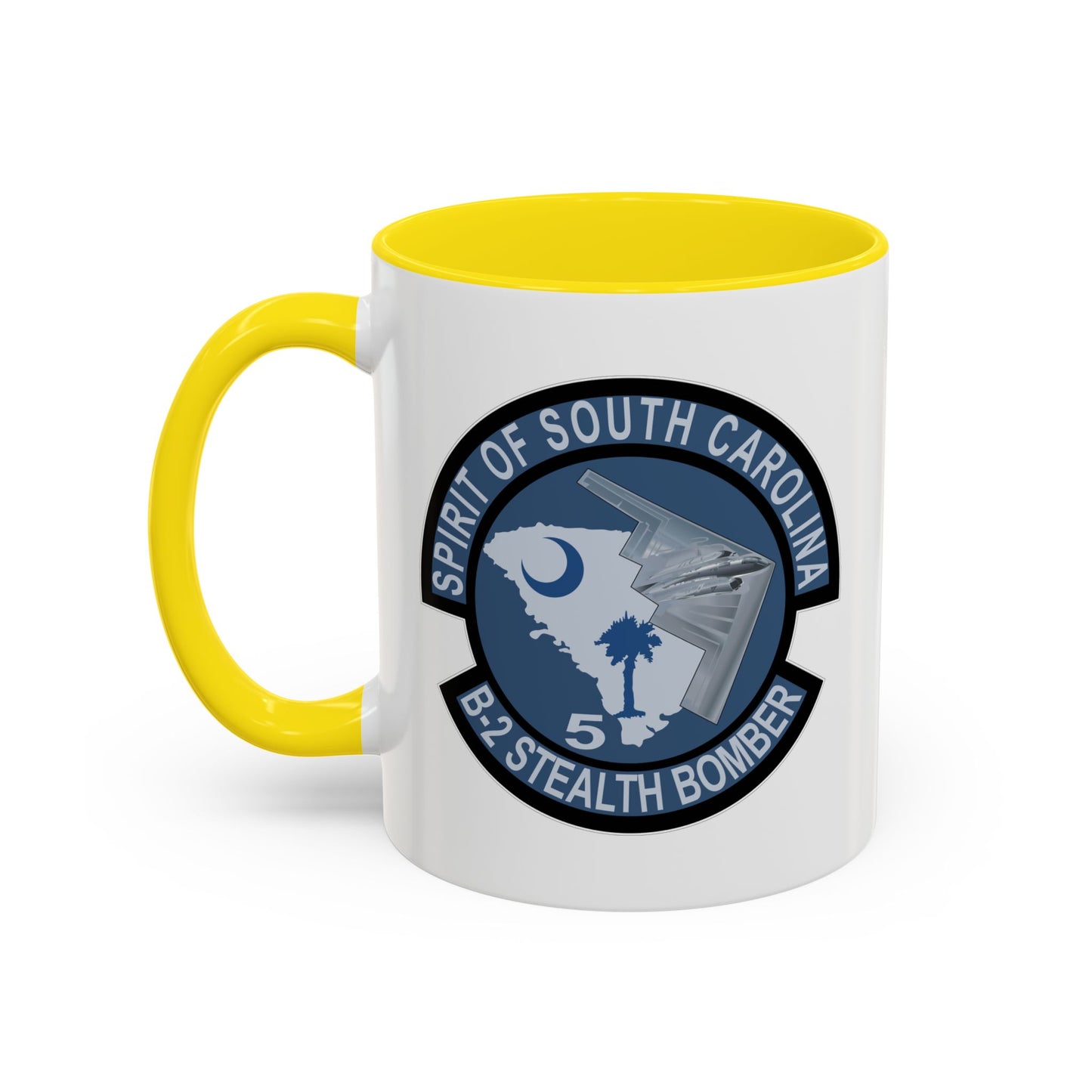 Accent Coffee Mug (11oz & 15oz) - USAF - B2 - Spirit of South Carolina Stealth Bomber wo Txt X 300