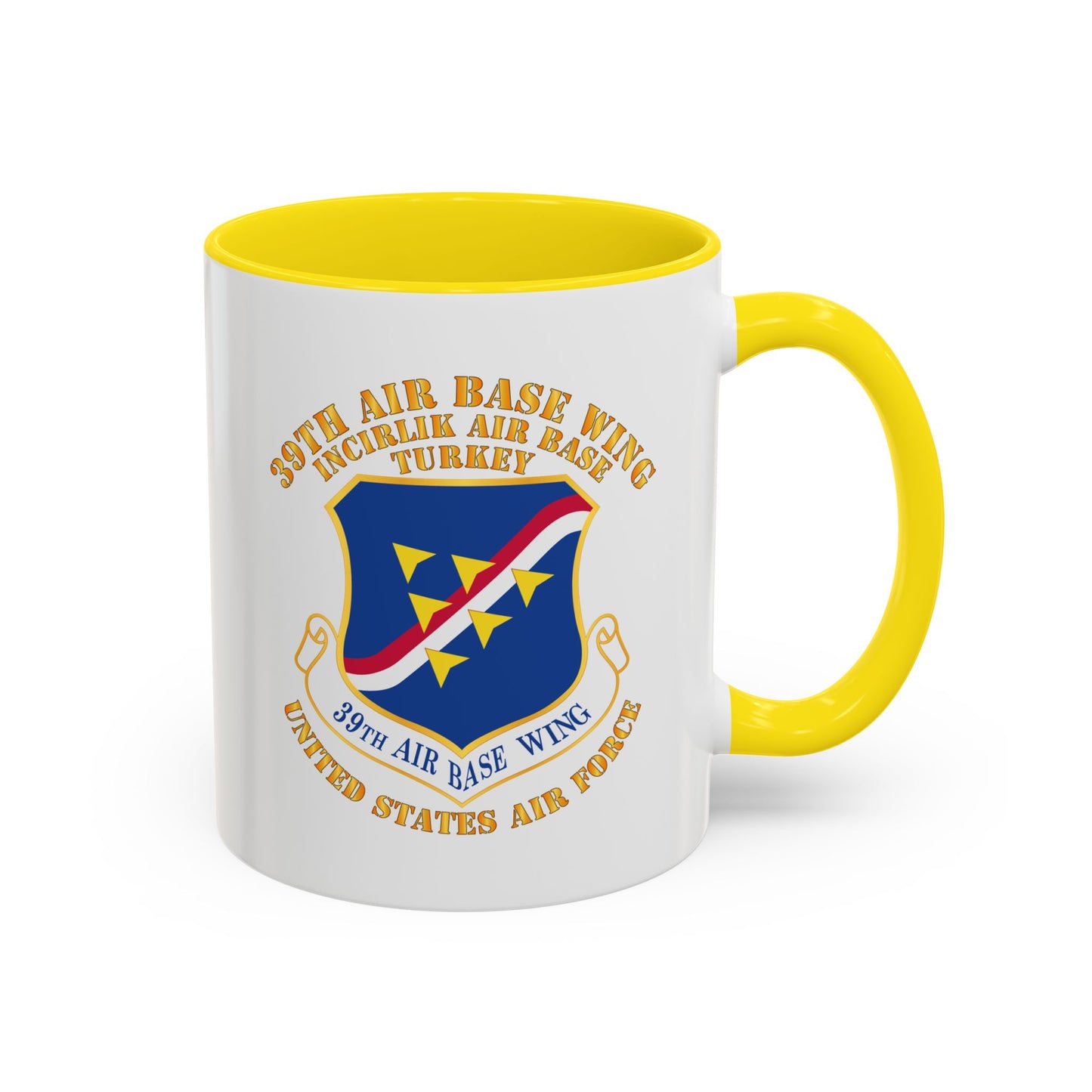 Accent Coffee Mug (11oz & 15oz) - USAF - 39th Airbase Wing - 3rd AF - Incirlik Air Base - Turkey