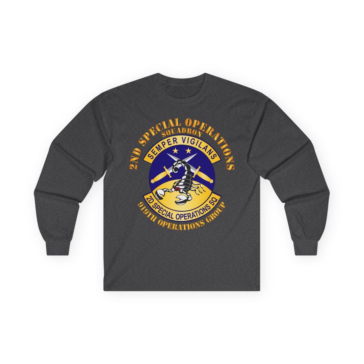 Unisex Ultra Cotton Long Sleeve Tee - USAFSOF - 2nd Special Operations Squadron - 919th Operations Group