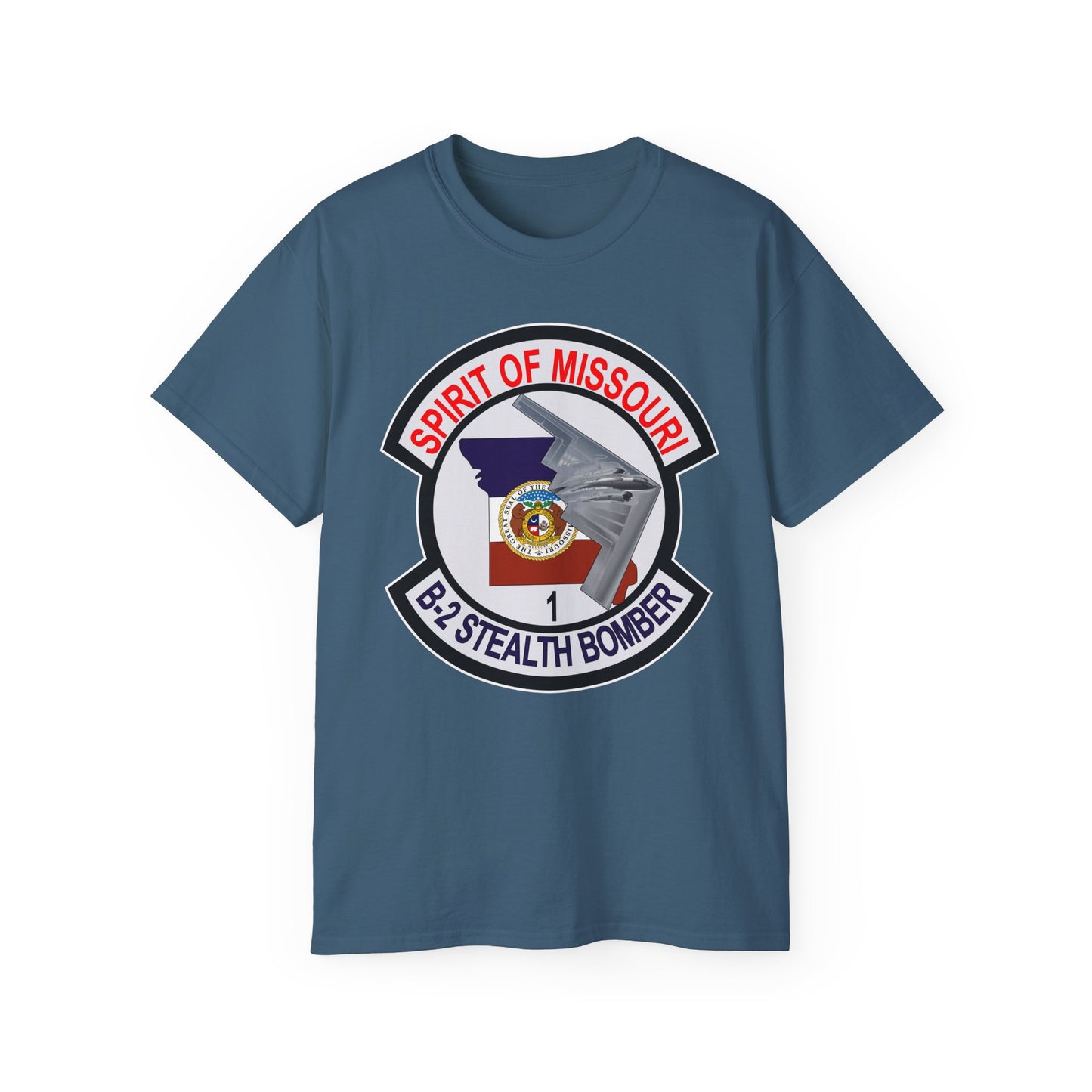 Unisex Ultra Cotton Tee - USAF - B2 - Spirit of Missouri - Stealth Bomber wo Txt
