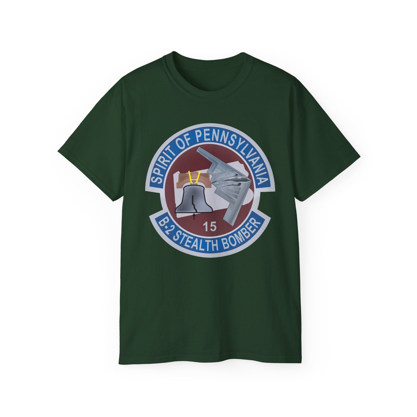 Unisex Ultra Cotton Tee - USAF - B2 - Spirit of Pennsylvania Stealth Bomber wo Txt X 300