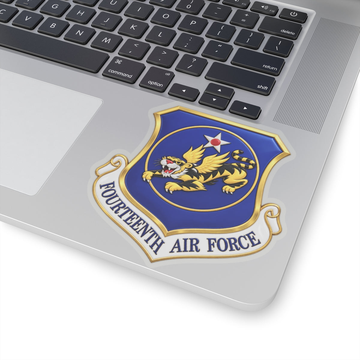 Kiss-Cut Stickers - USAF - 14th Air Force - Flying Tigers wo txt - 3D - Enhanced