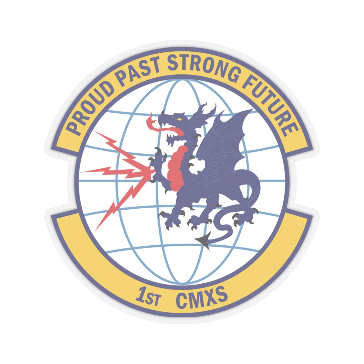 Kiss-Cut Stickers - USAF - 1st Communications Maintenance Squadron(USAFE) wo txt