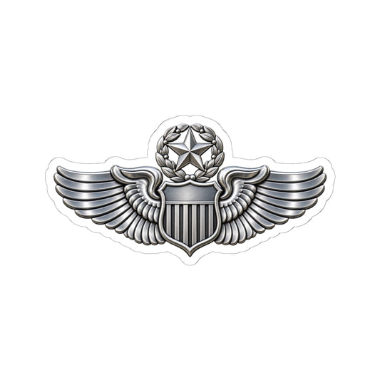 Kiss-Cut Stickers - USAF - Master Pilot Badge wo txt - 3D - Enhanced
