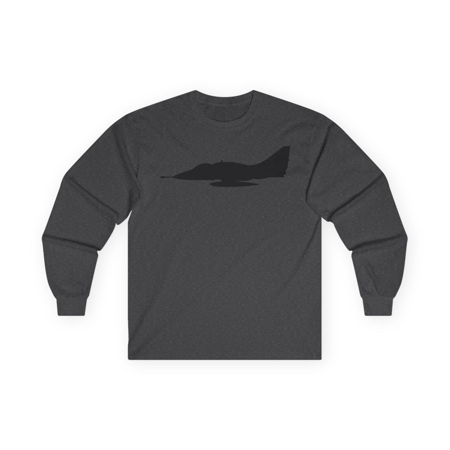 Unisex Ultra Cotton Long Sleeve Tee - Aircraft - A-4 SkyHawk - Silhouette X 300