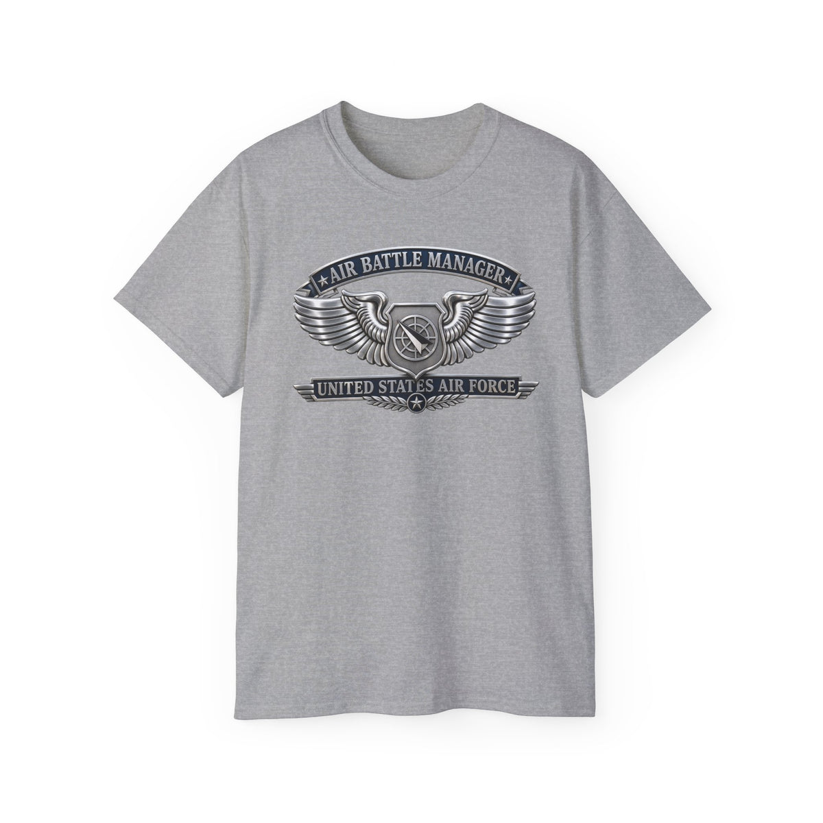 Unisex Ultra Cotton Tee - USAF - Air Battle Manager Badge - United States Air Force- 3D - Enhanced