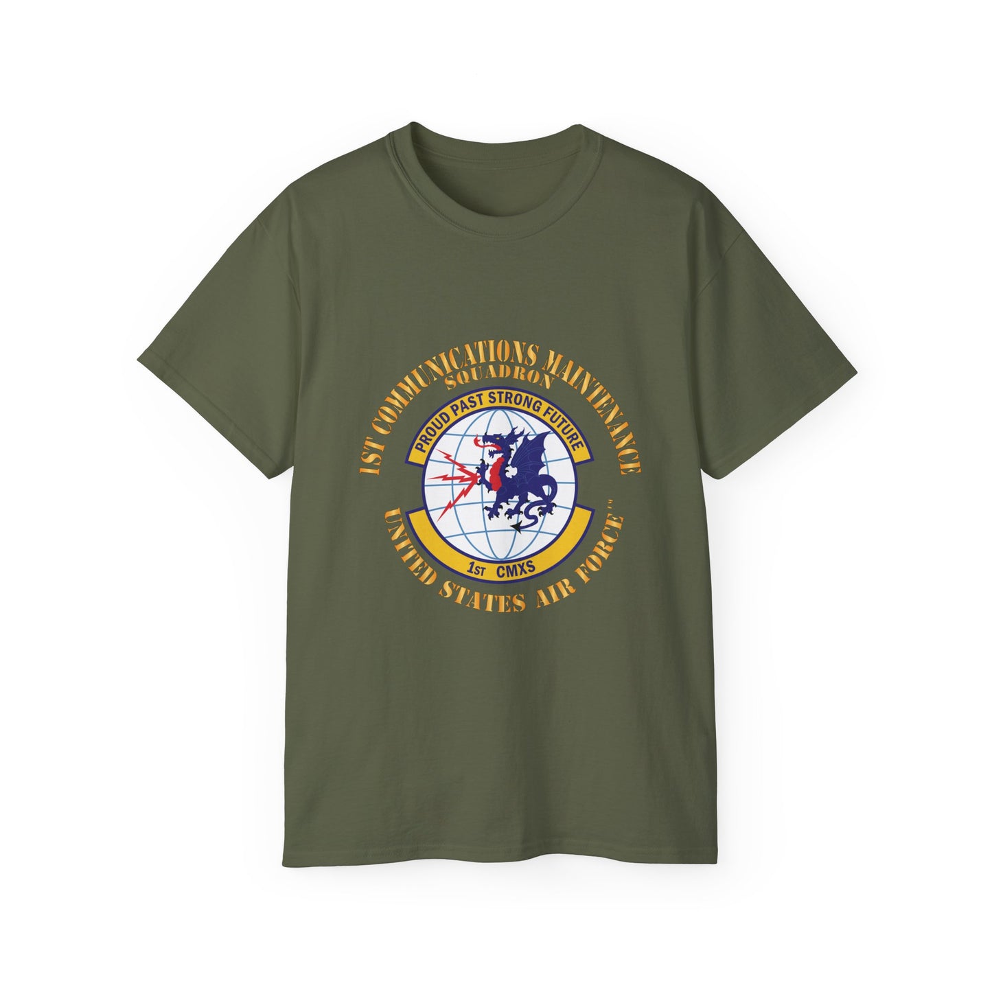 Unisex Ultra Cotton Tee - USAF - 1st Communications Maintenance Squadron(USAFE) X 300