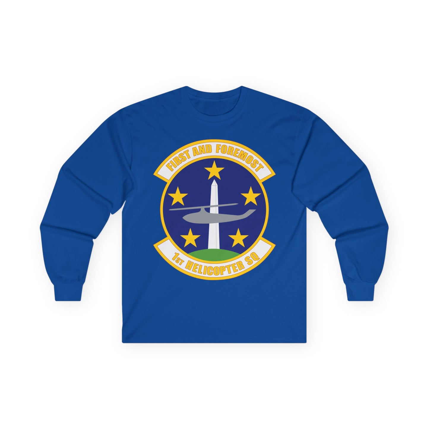 Unisex Ultra Cotton Long Sleeve Tee - USAF - 1st Helicopter Squadron (AFDW) wo txt