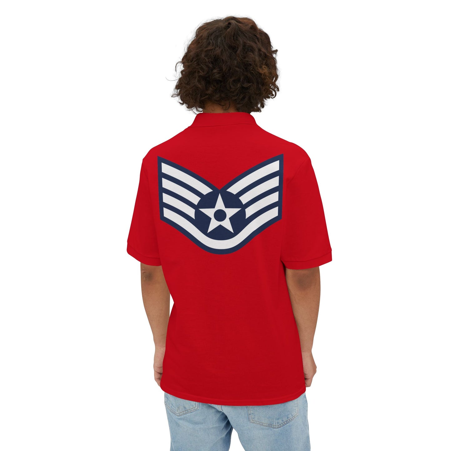 Men's Piqué Polo - USAF - Staff Sergeant (E5) - 2020