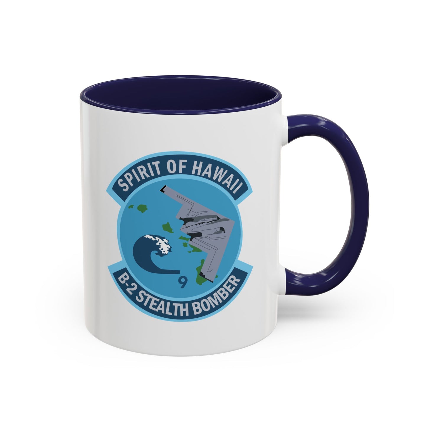 Accent Coffee Mug (11oz & 15oz) - USAF - B2 - Spirit of Hawaii - Stealth Bomber wo txt X 300