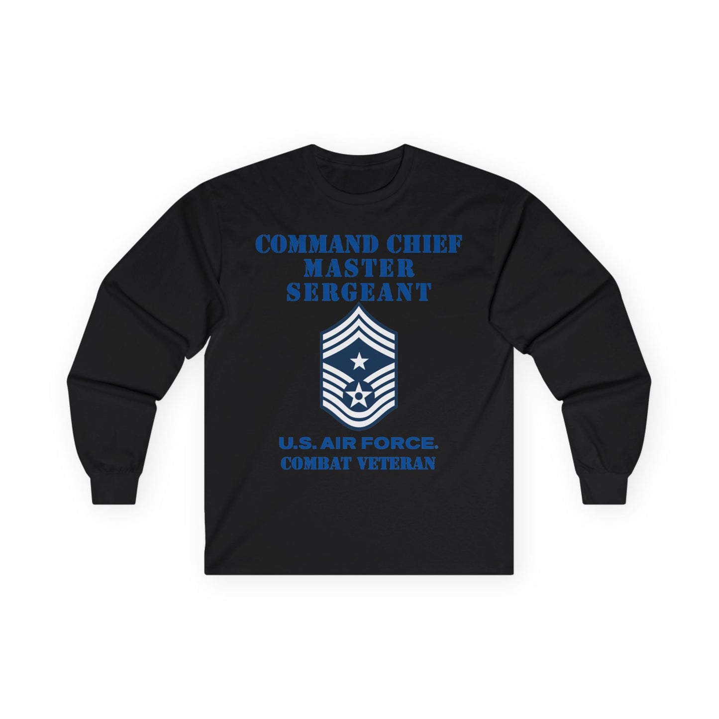 Unisex Ultra Cotton Long Sleeve Tee - USAF - Command Chief Master Sergeant (E9c) - 2020 - Combat Veteran