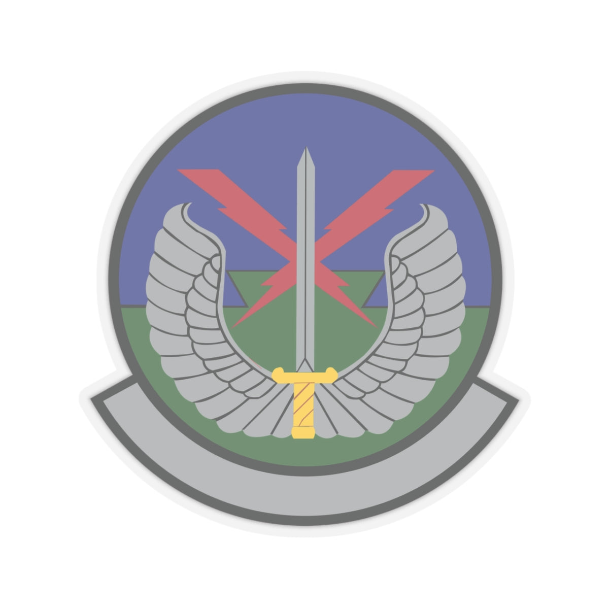 Kiss-Cut Stickers - USAF - 5th Air Support Operations Sq wo txt X 300