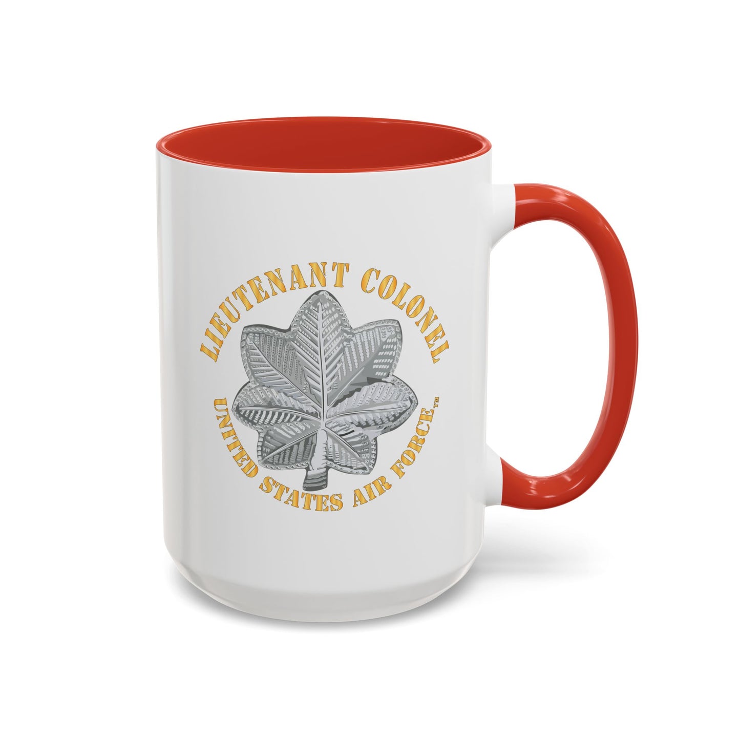 Accent Coffee Mug (11oz & 15oz) - USAF - Lieutenant Colonel - LTC - TM X 300