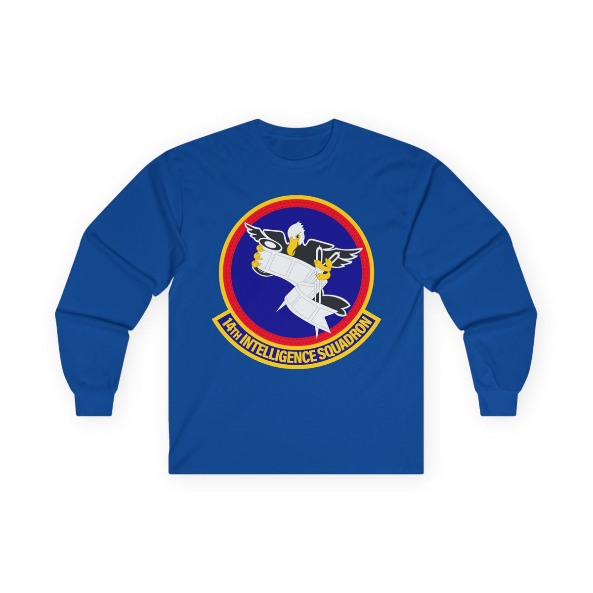 Unisex Ultra Cotton Long Sleeve Tee - USAF - 14th Intelligence Squadron wo txt