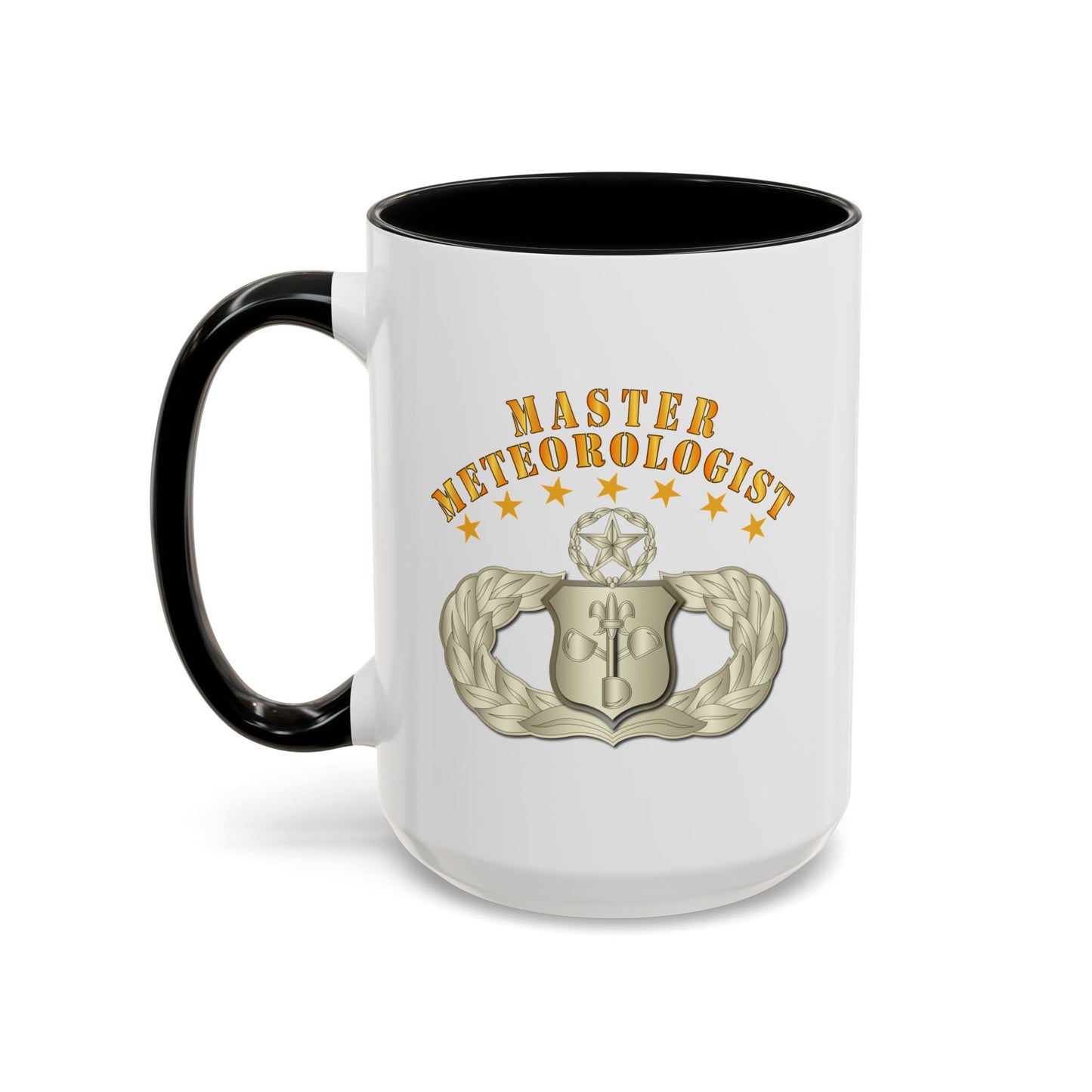 Accent Coffee Mug (11oz & 15oz) - USAF - Meteorologist - Master Badge wo DS