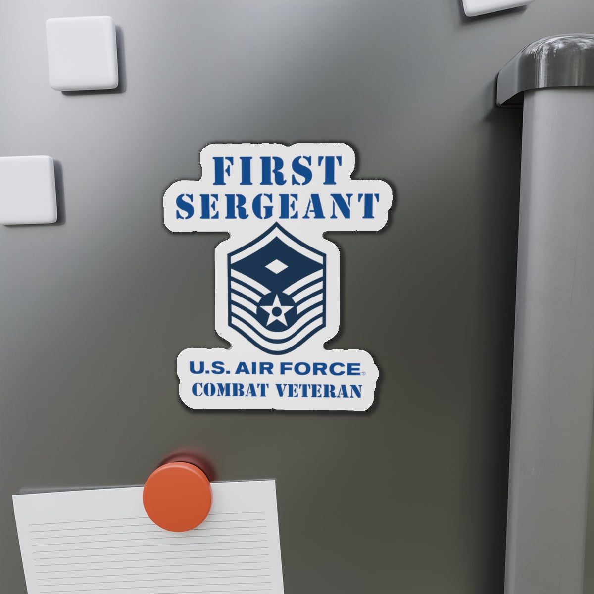 Die-Cut Magnet - USAF - First Sergeant (E7b) - 2020 - Combat Veteran