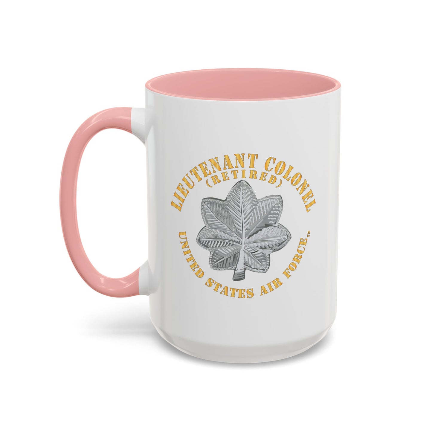 Accent Coffee Mug (11oz & 15oz) - USAF - Lieutenant Colonel - LTC - Retired - TM X 300