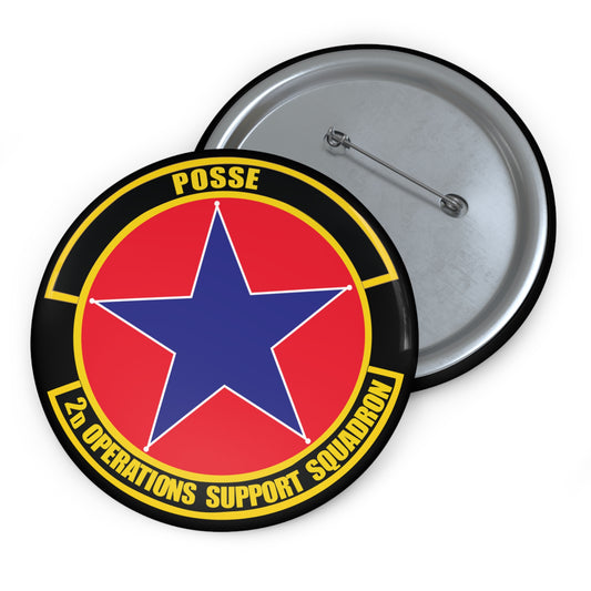 Custom Pin Button - USAF - 2nd Operations Support Squadron wo txt