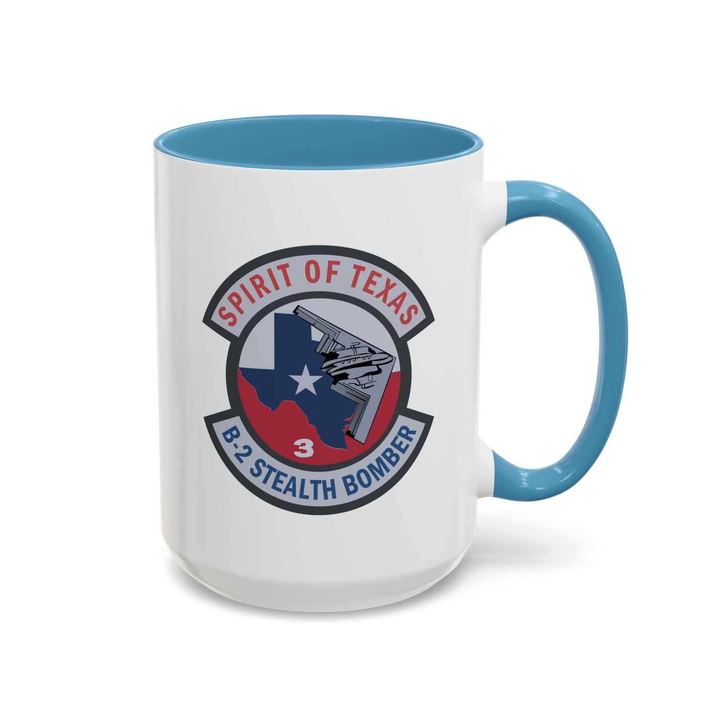 Accent Coffee Mug (11oz & 15oz) - USAF - B2 - Spirit of Texas - Stealth Bomber wo txt X 300