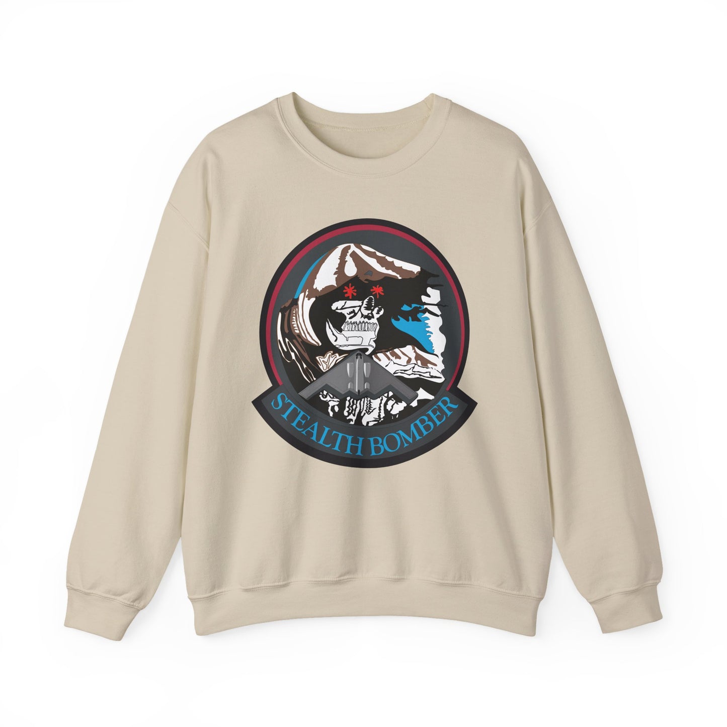 Crewneck Sweatshirt - USAF - B2 - Grim Reaper - Stealth Bomber wo txt X 300
