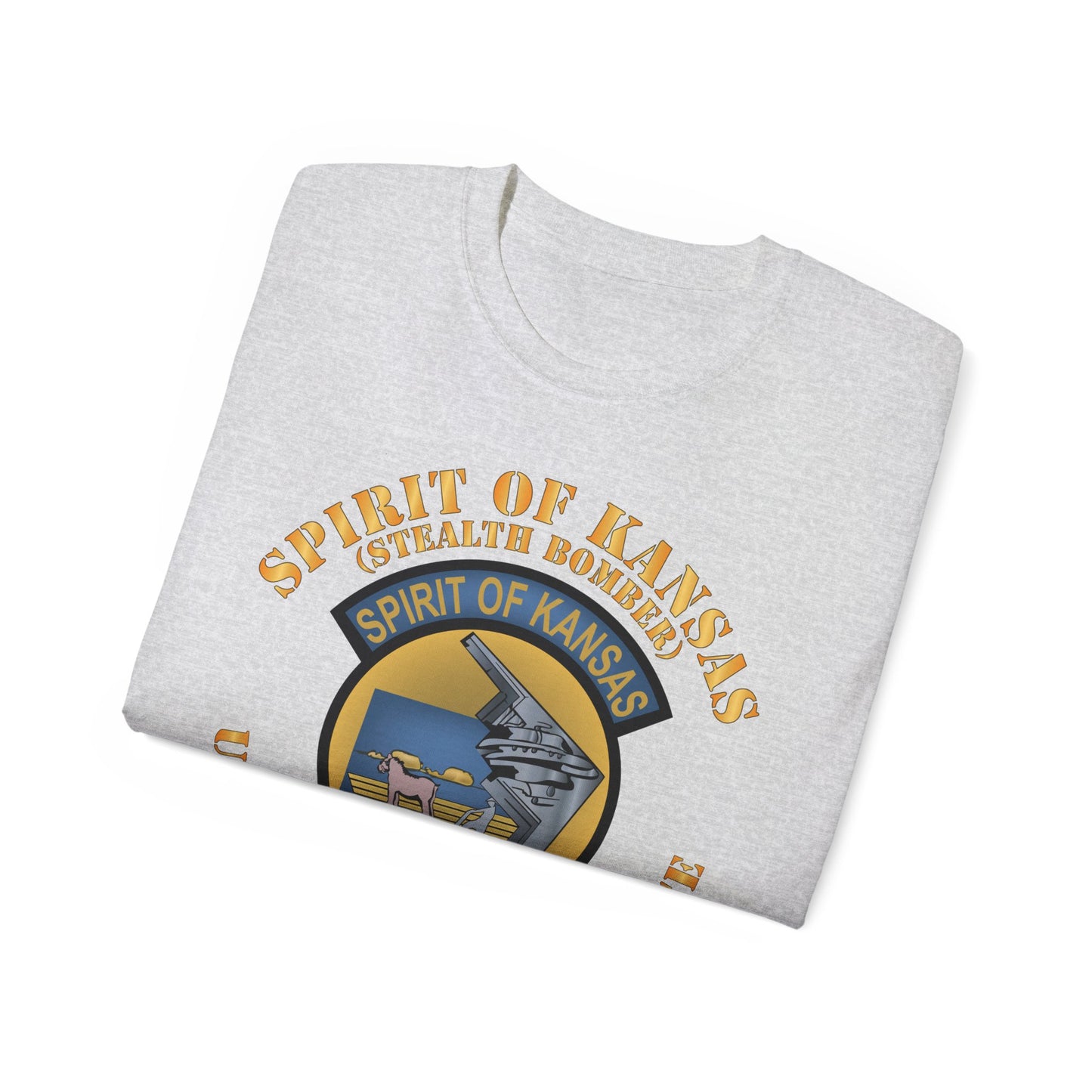 Unisex Ultra Cotton Tee -USAF - B2 - Spirit of Kansas - Stealth Bomber X 300