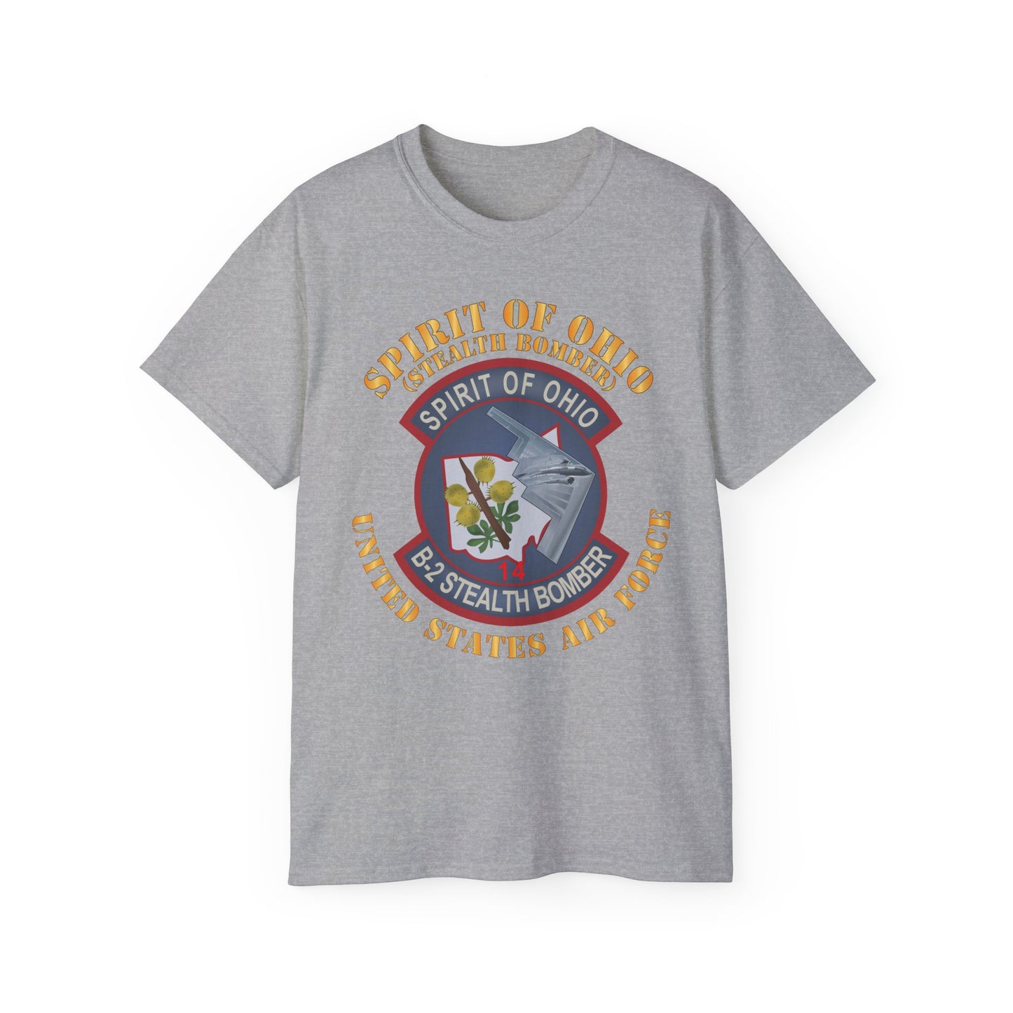 Unisex Ultra Cotton Tee - USAF - B2 - Spirit of Ohio - Stealth Bomber X 300