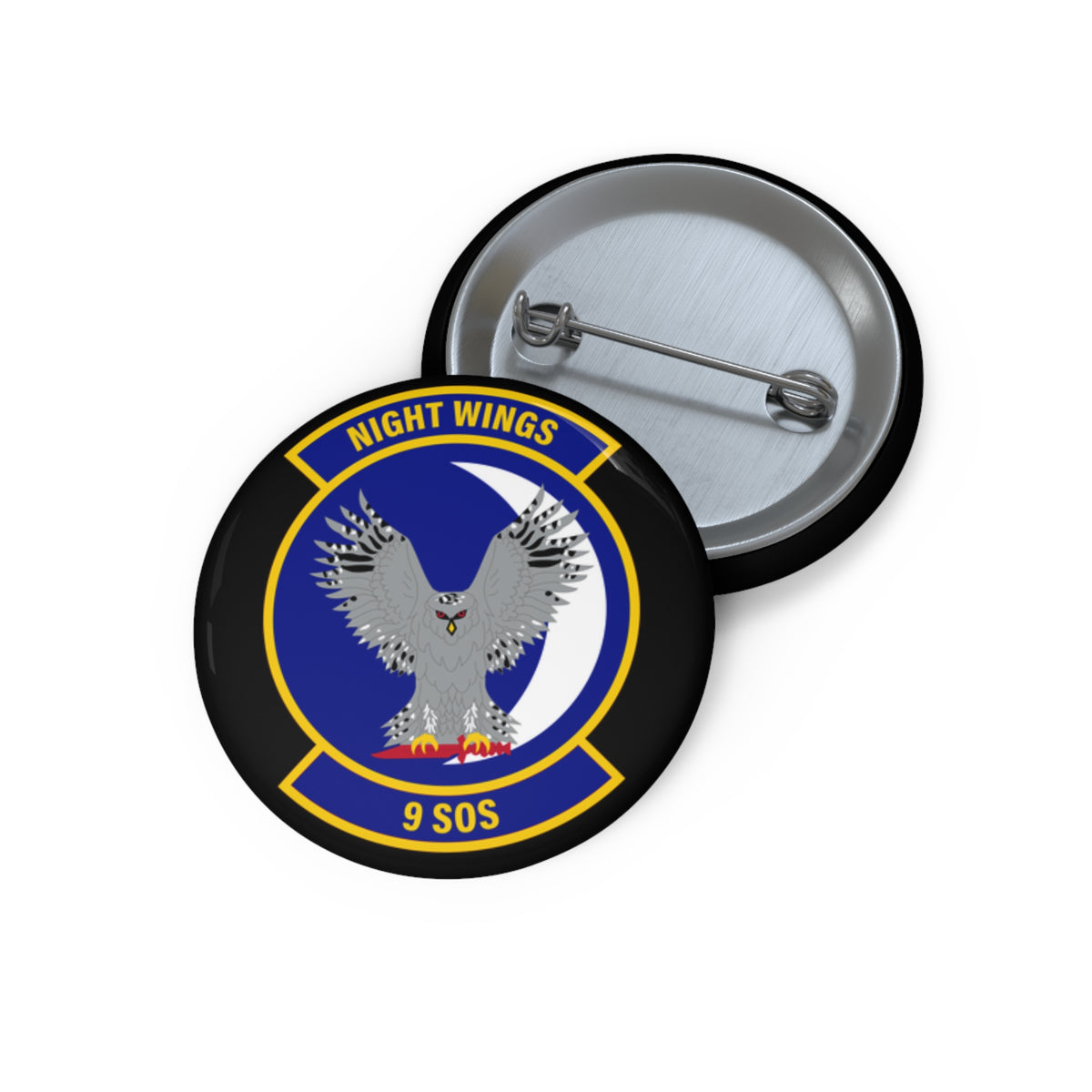 Custom Pin Button - USAF - 9th Special Operations Squadron wo txt X 300