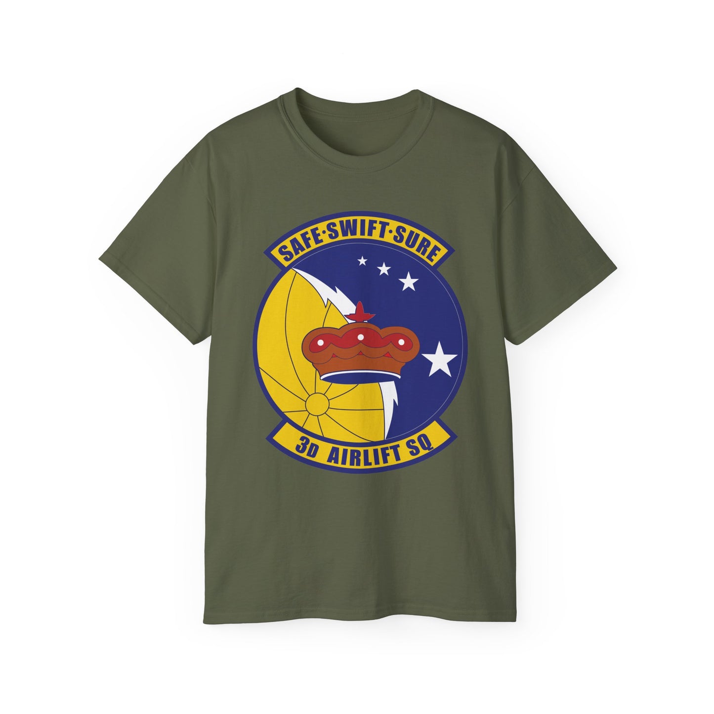 Unisex Ultra Cotton Tee - USAF - 3rd Airlift Squadron wo txt