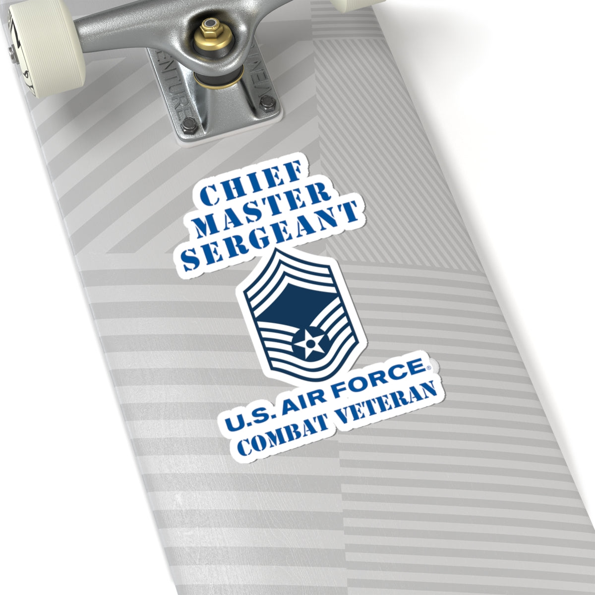 Kiss-Cut Stickers - USAF - Chief Master Sergeant (E9a) - 2020 - Combat Veteran