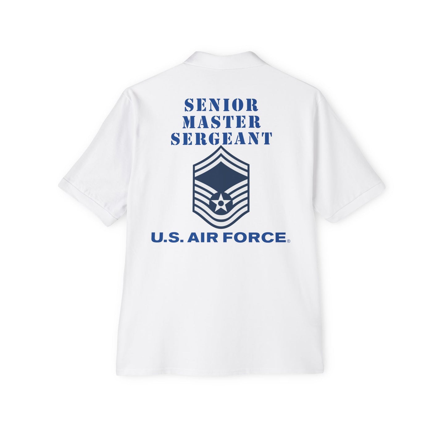 Men's Piqué Polo -USAF - Senior Master Sergeant (E8a) - 2020 - US Air Force w Text X 300