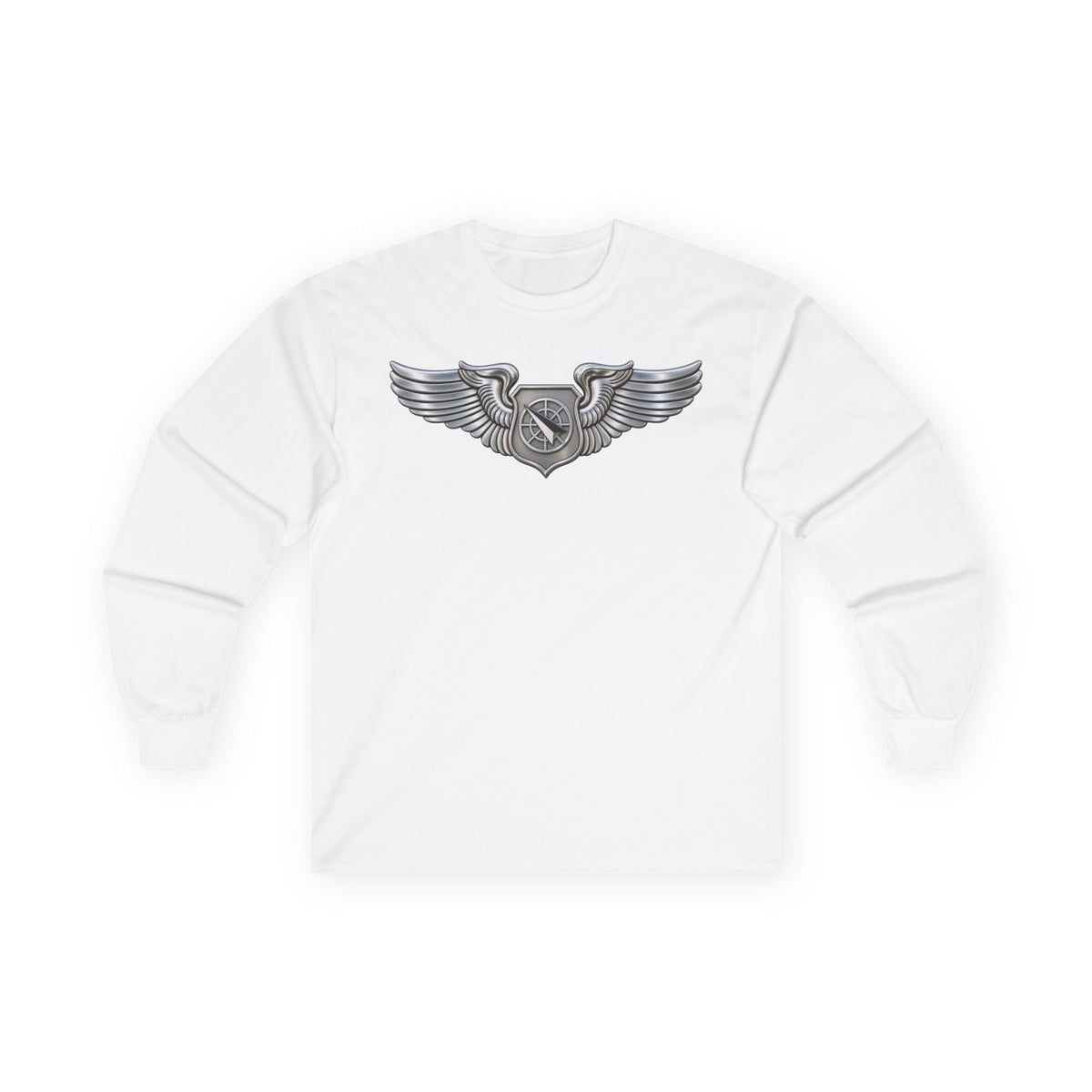 Unisex Ultra Cotton Long Sleeve Tee - USAF - Air Battle Manager Badge wo txt - 3D - Enhanced