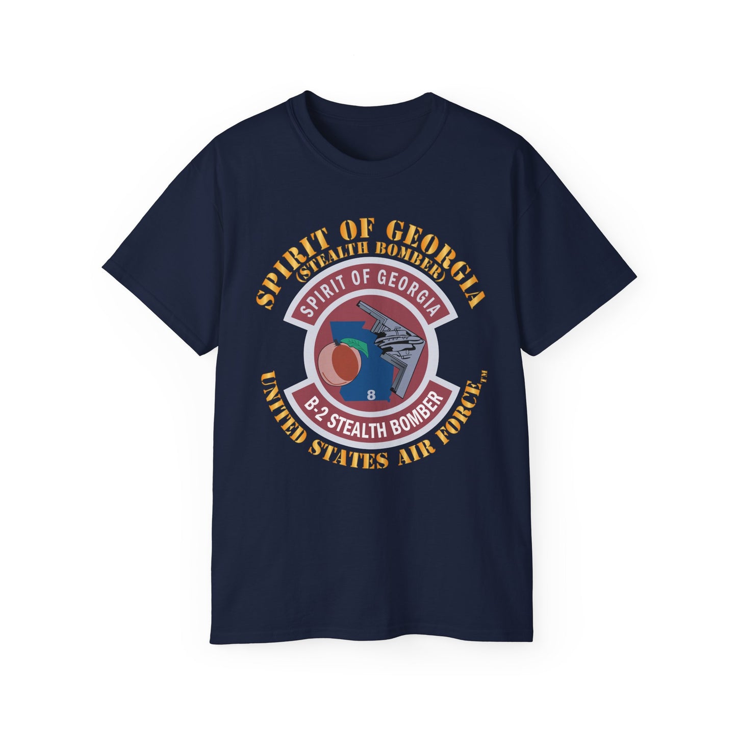Unisex Ultra Cotton Tee - USAF - B2 - Spirit of Georgia - Stealth Bomber X 300