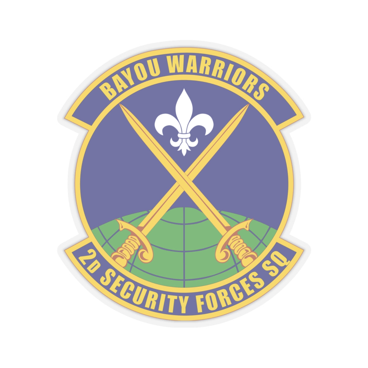 Kiss-Cut Stickers - USAF - 2nd Security Forces Squadron wo txt