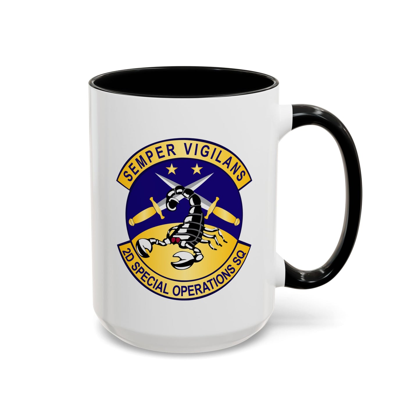 Accent Coffee Mug (11oz & 15oz) - USAFSOF - 2nd Special Operations Squadron wo Txt