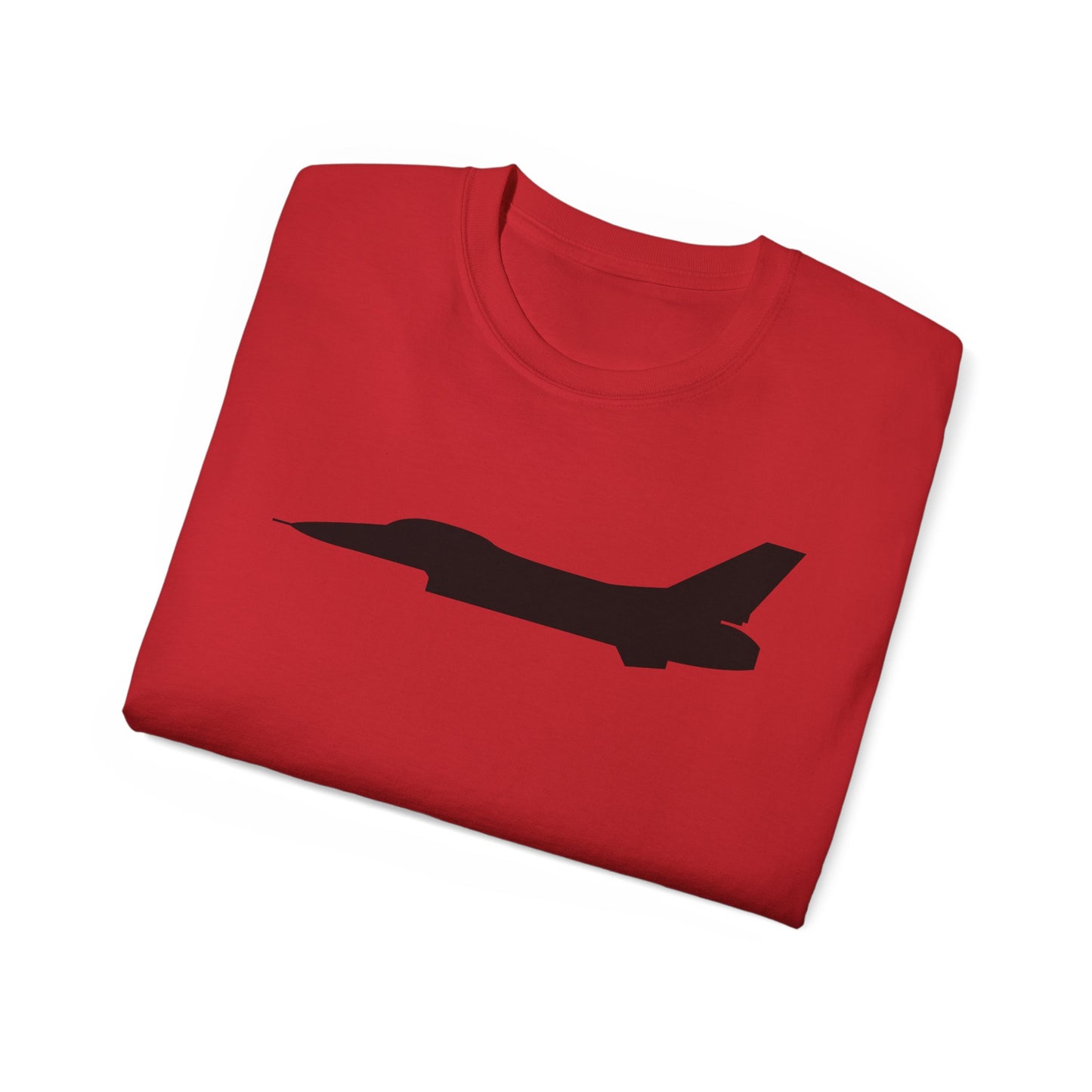 Unisex Ultra Cotton Tee - Aircraft - F-16 - Side - Black - wo Txt X 300
