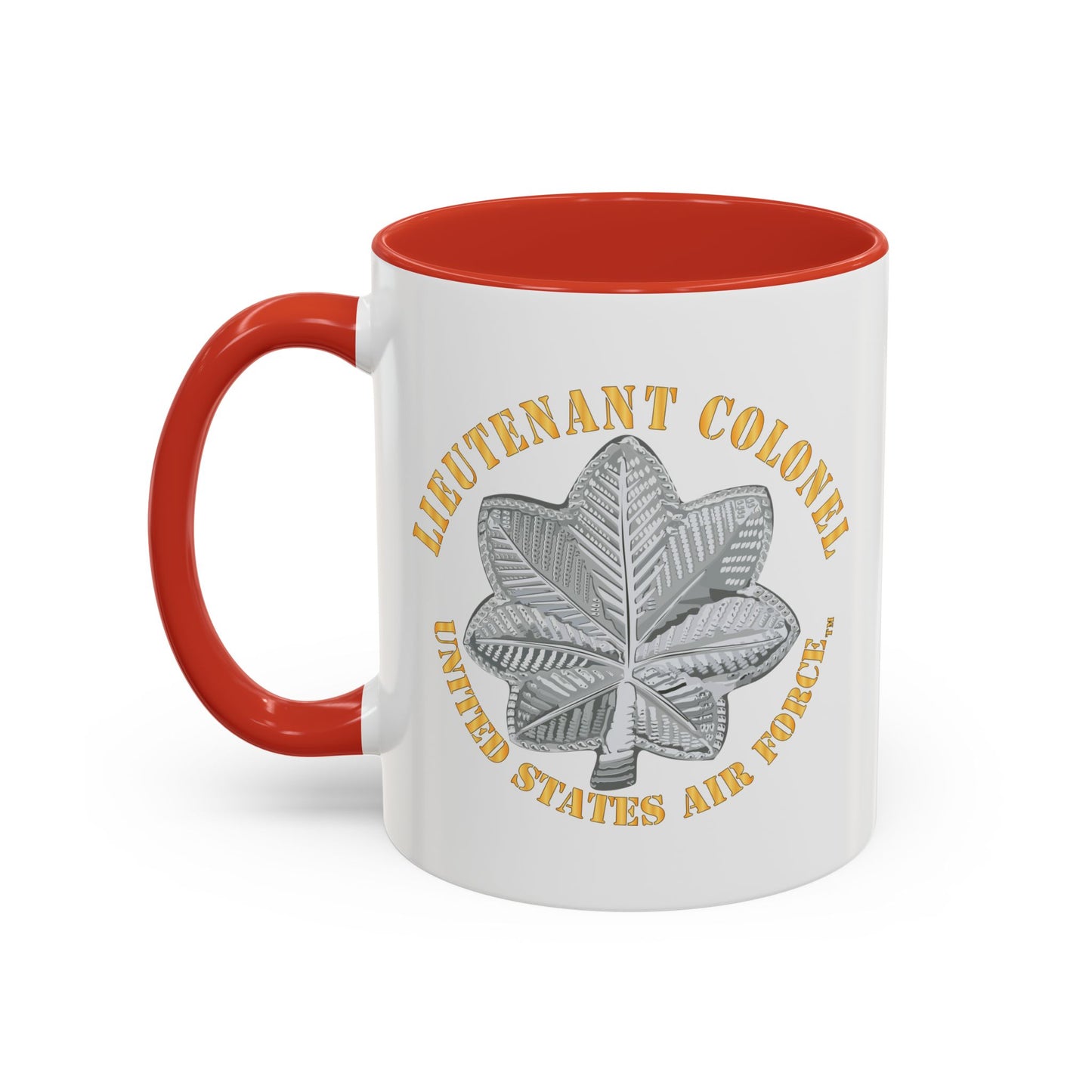 Accent Coffee Mug (11oz & 15oz) - USAF - Lieutenant Colonel - LTC - TM X 300