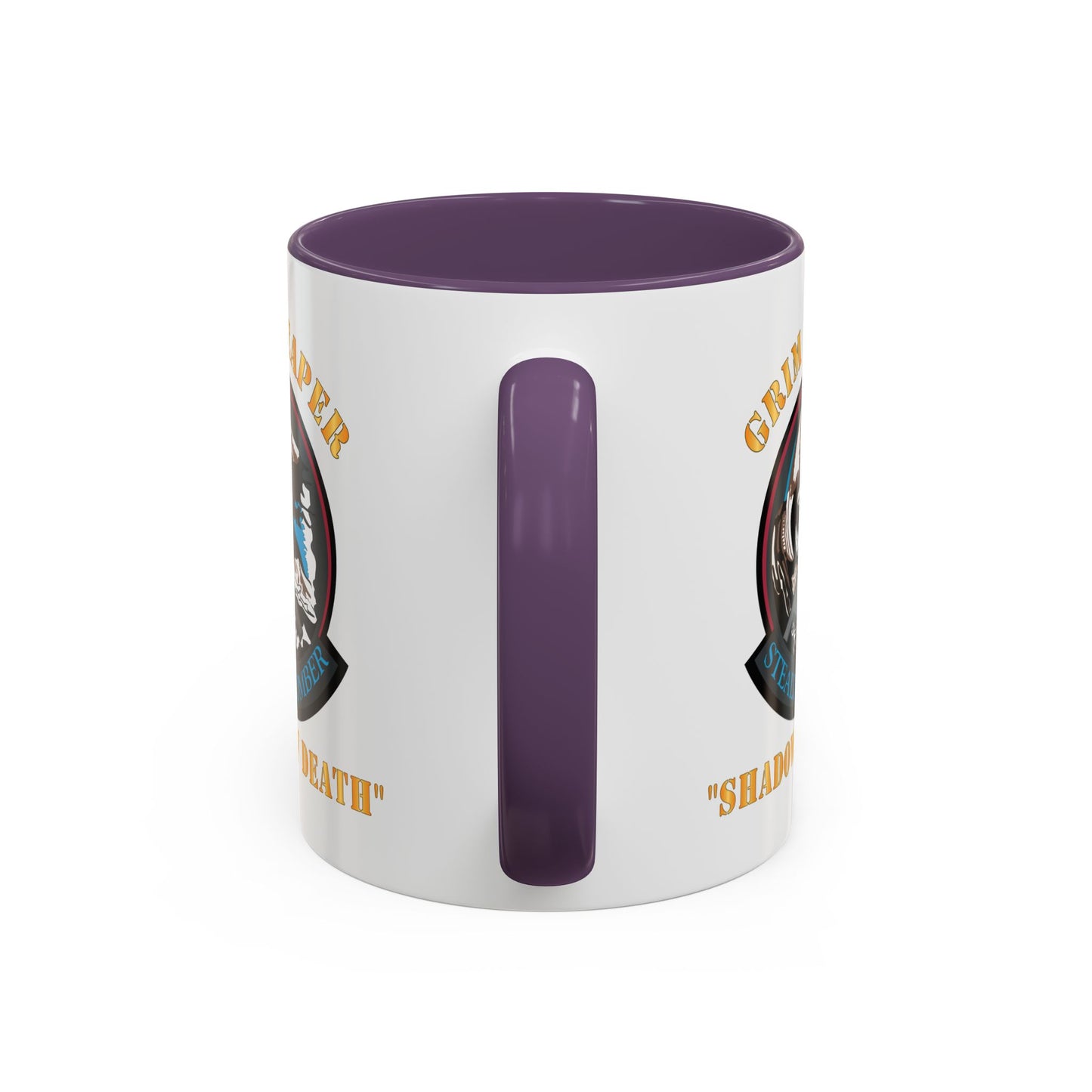 Accent Coffee Mug (11oz & 15oz) - USAF - B2 - Grim Reaper - Stealth Bomber X 300
