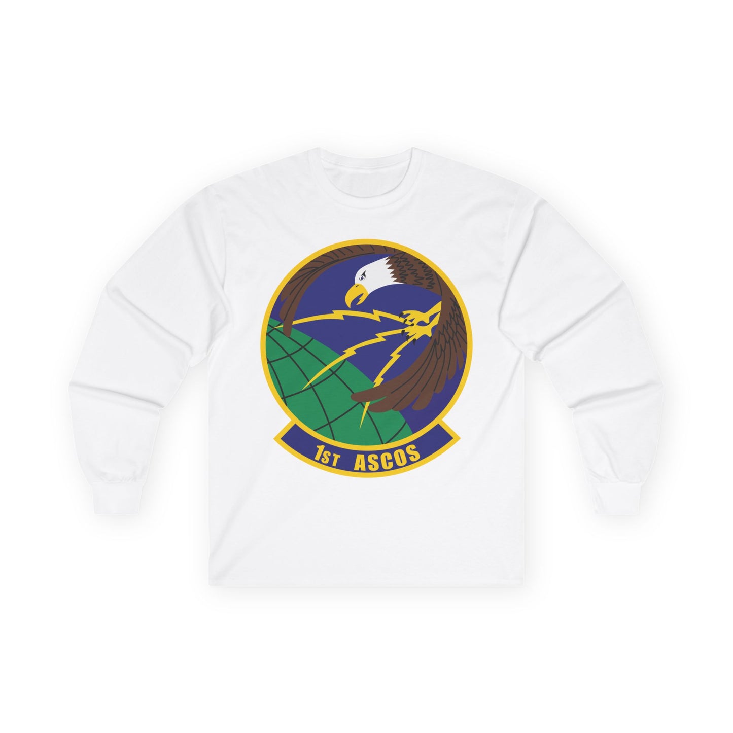Unisex Ultra Cotton Long Sleeve Tee - USAF - 1st Air & Space Communications Operations Sq wo txt X 300