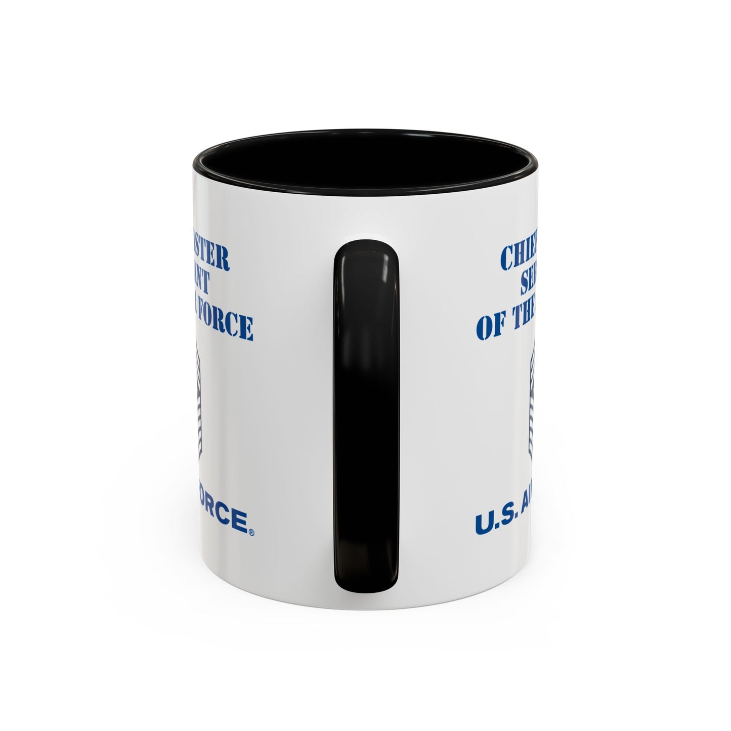 Accent Coffee Mug (11oz & 15oz) - USAF - Chief Master Sergeant of the Air Force (E9d) - US Air Force w Text X 300