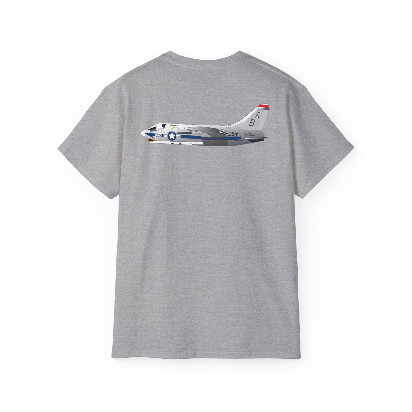 Unisex Ultra Cotton Tee - Aircraft - Navy - A-7B Corsair II - Side X 300