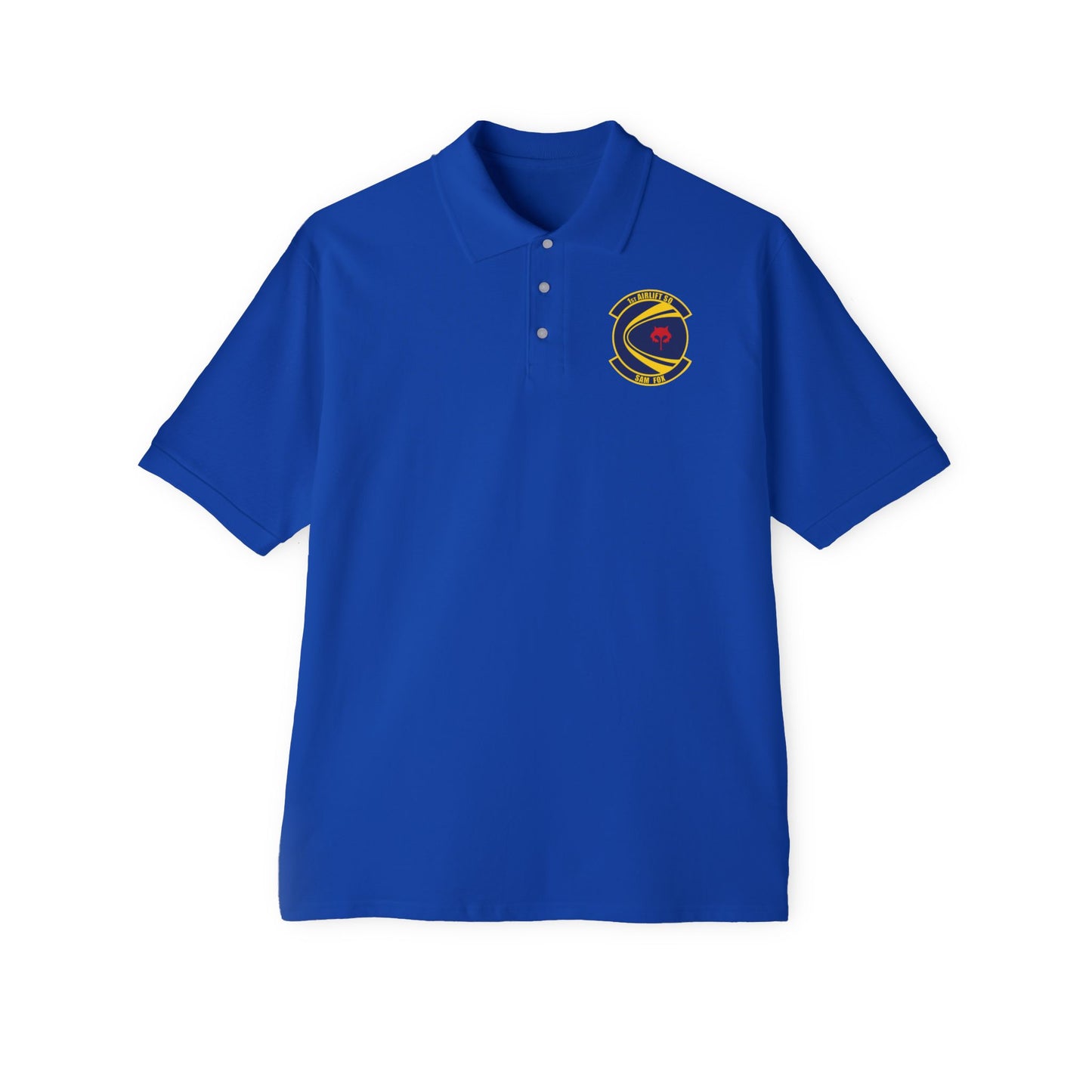 Men's Piqué Polo - USAF - 1st Airlift Squadron wo txt X 300