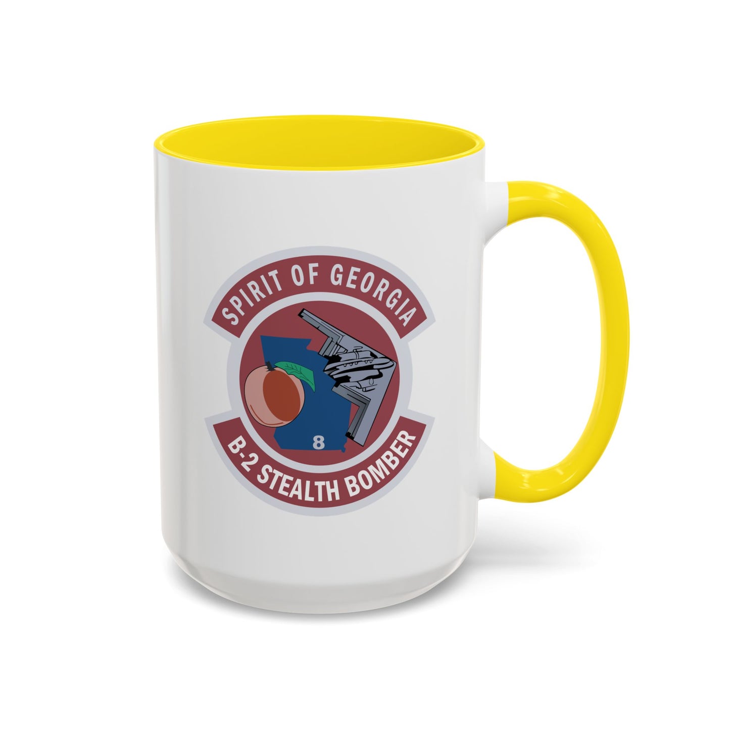 Accent Coffee Mug (11oz & 15oz) - USAF - B2 - Spirit of Georgia - Stealth Bomber wo txt X 300