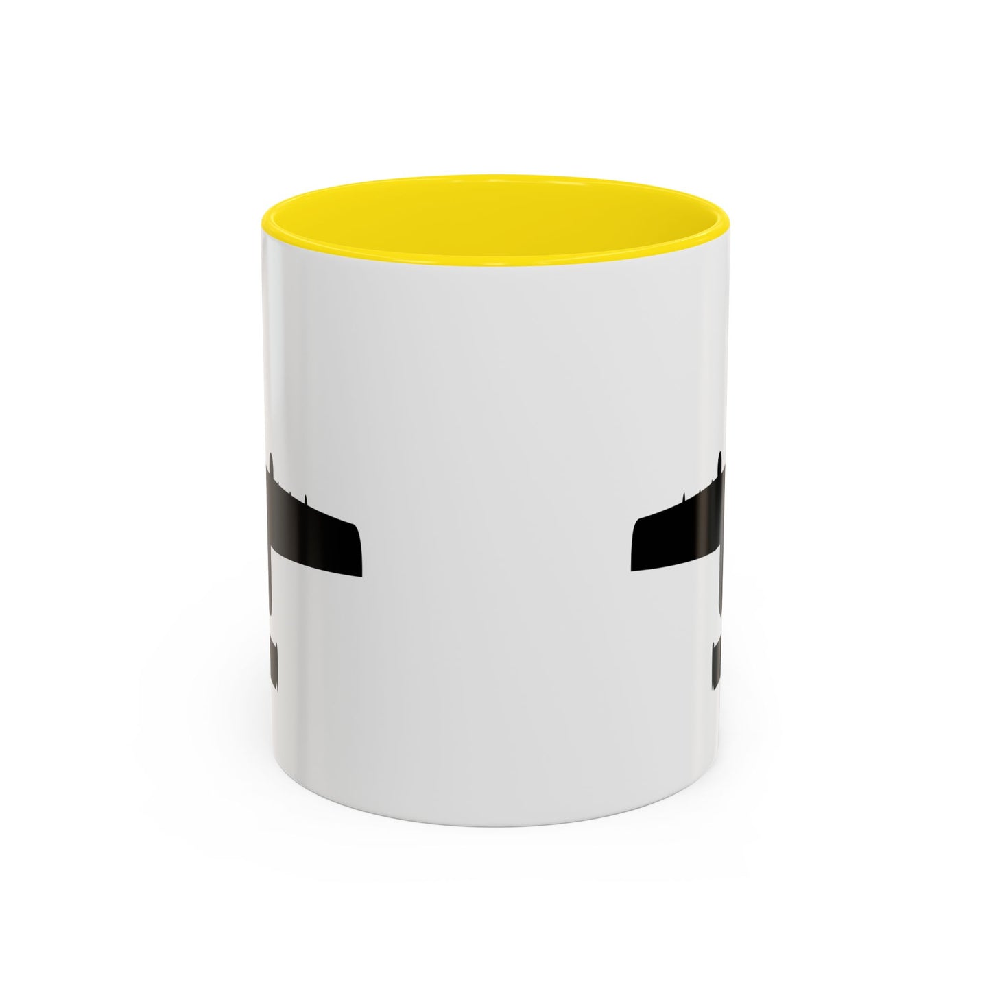 Accent Coffee Mug (11oz & 15oz) - Aircraft - USAF - A-10 Thunderbolt II - Top - Silhouette X 300
