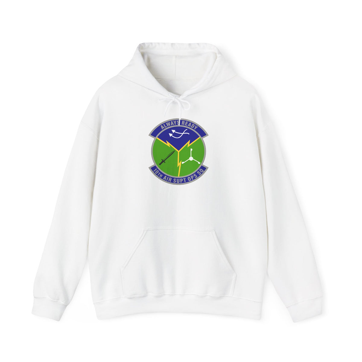 Unisex Heavy Blend Hooded Sweatshirt - USAF - 10th Air Support Operations Squadron wo txt