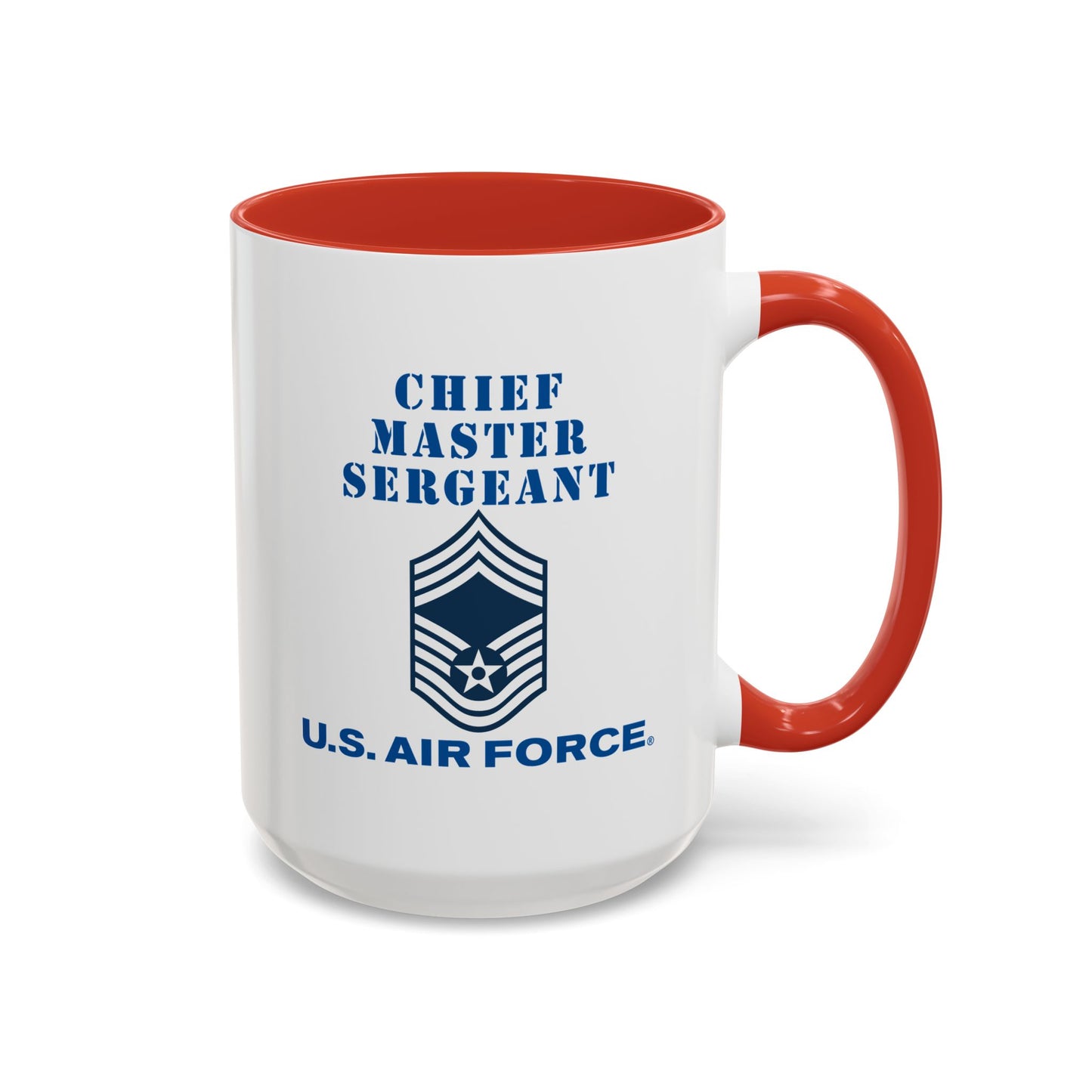 Accent Coffee Mug (11oz & 15oz) - USAF - Chief Master Sergeant (E9a) - 2020 - US Air Force w Text X 300