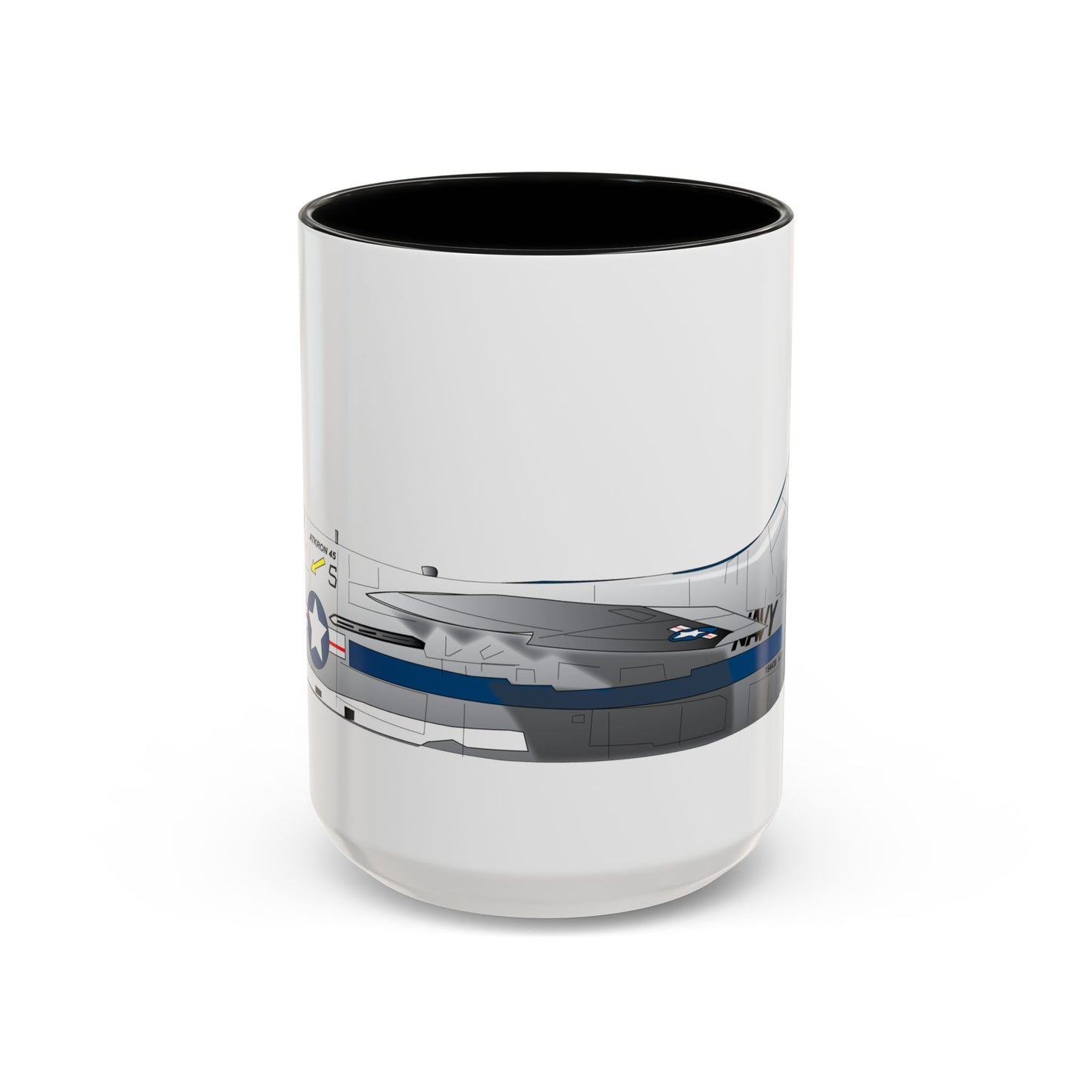 Accent Coffee Mug (11oz & 15oz) - Aircraft - Navy - A-7B Corsair II - Side X 300