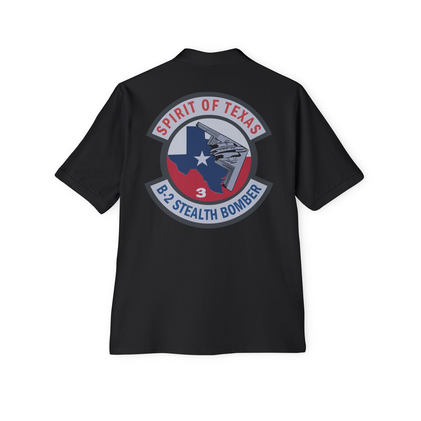 Men's Piqué Polo - USAF - B2 - Spirit of Texas - Stealth Bomber wo txt X 300
