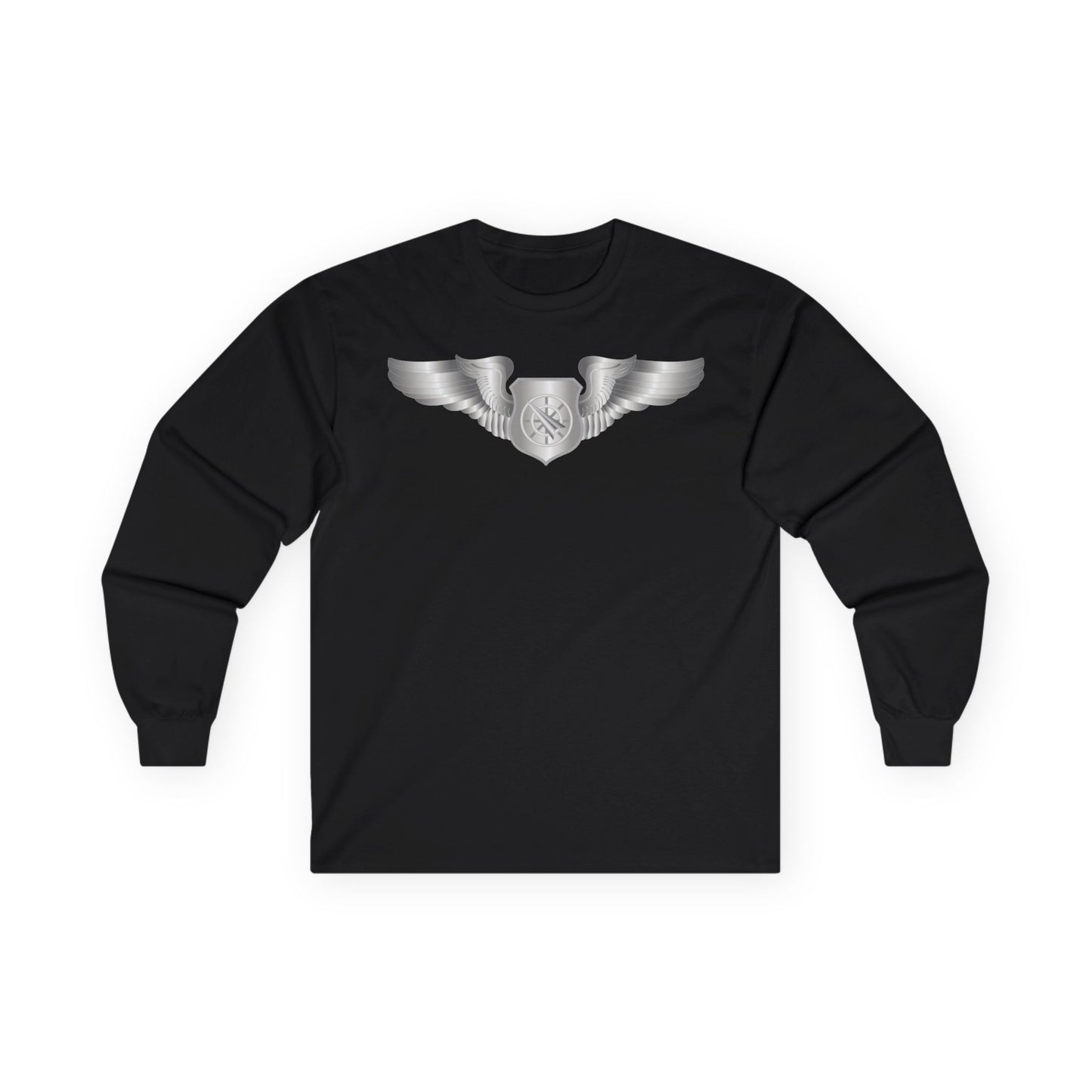 Unisex Ultra Cotton Long Sleeve Tee - USAF - Air Battle Manager - Basic Wings wo Txt