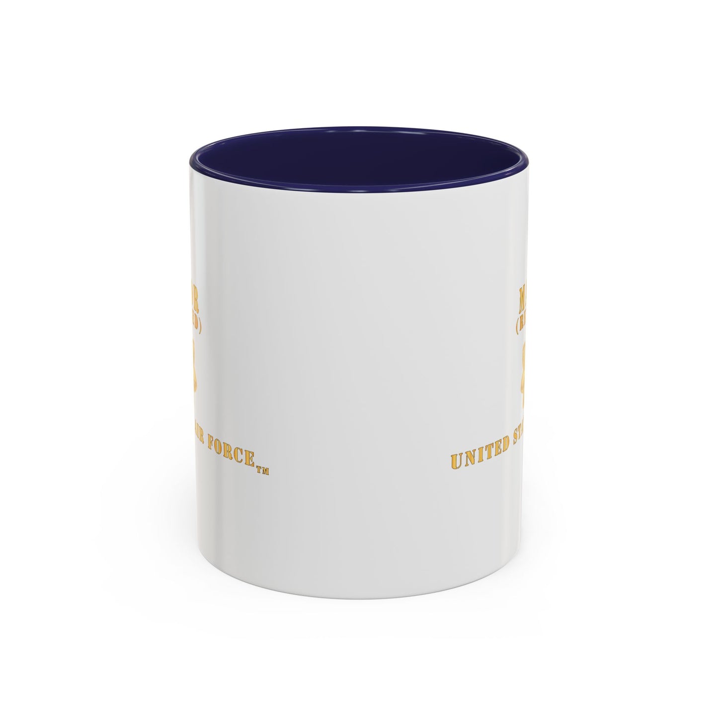Accent Coffee Mug (11oz & 15oz) - USAF - Major - MAJ - Retired X 300