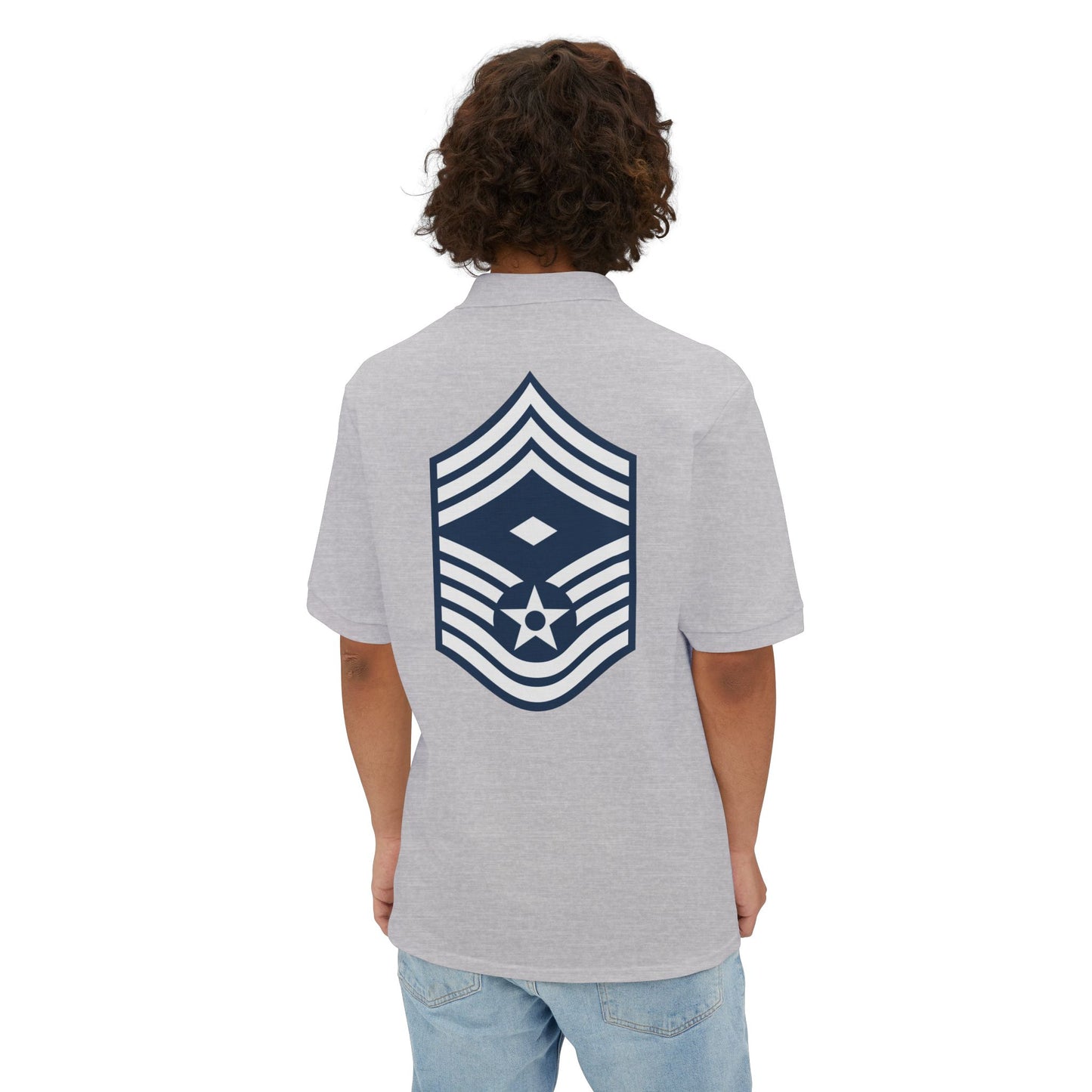 Men's Piqué Polo - USAF - First Sergeant (E9b) - 2020